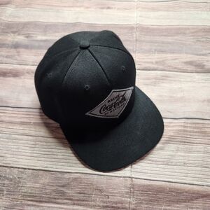 Coca Cola Black Diamond Patch Flat Bill Snapback Baseball Hat